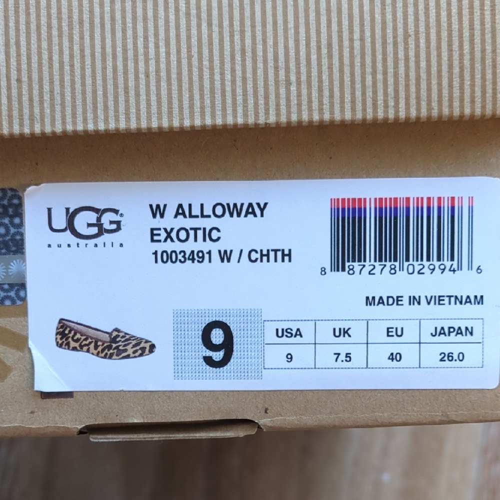 Ugg Leapord Print Loafers